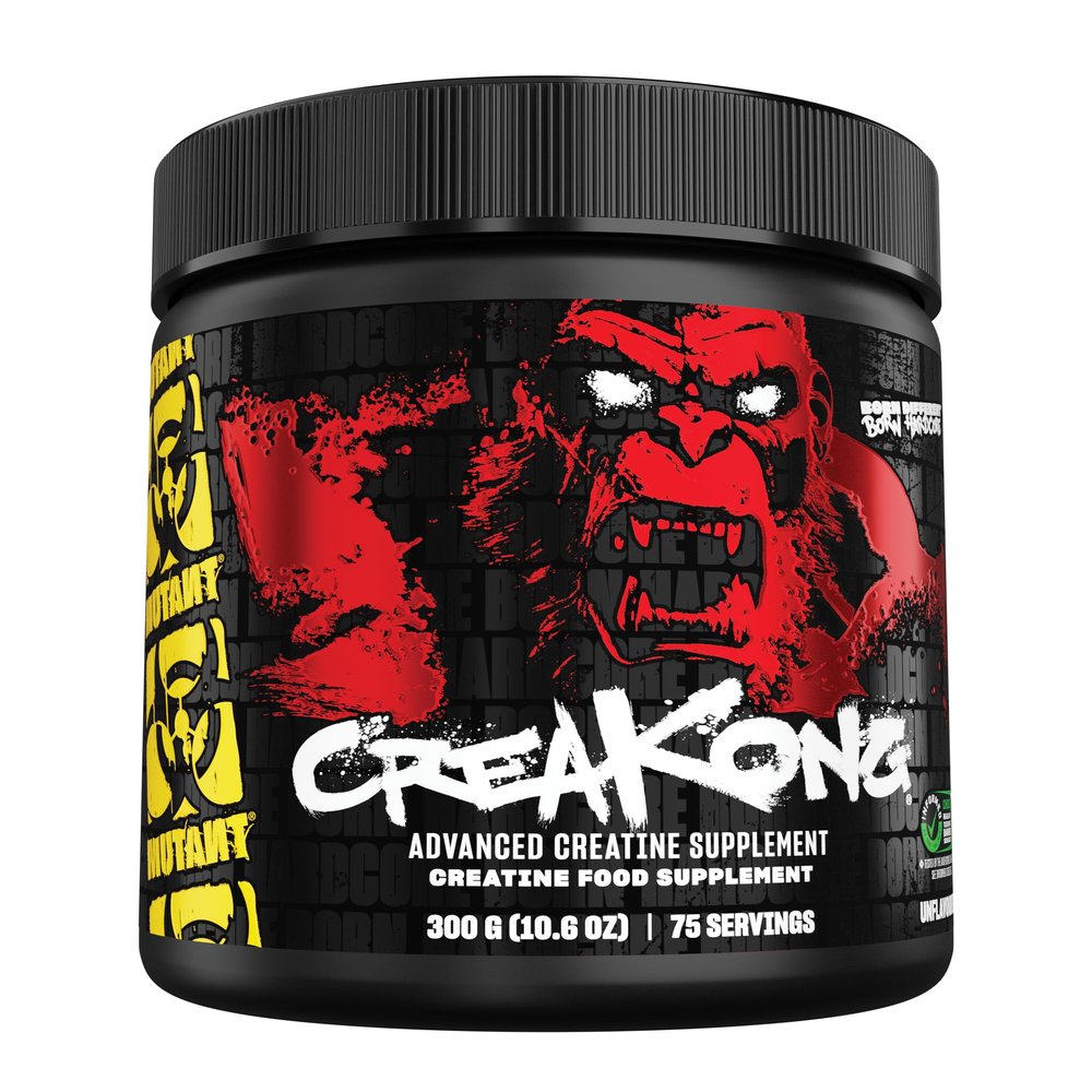 MUTANT CREAKONG  Advanced Creatine Supplement with Triple Creatine Blend for Muscle Strength, Size & Performance  Unflavoured, Banned Substance Tested  300g (75 Servings)