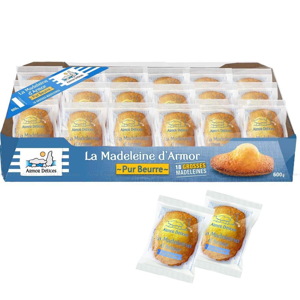 LaMadeleine D'Armor 18pc Soft Butter Fresh French Cake Bites Breakfast Tea Snack