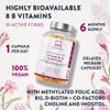 Vitamin B Complex High Strength - Includes Essential Multi B-Vitamins B12, Vitamin B6, Vitamin B1, Vitamin B5 Pantothenic Acid, Niacin, Biotin, Folate, Riboflavin, Inositol - (180 Capsule Supply) view 3