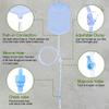 TopQuaFocus 2L Enema Kit, Reusable Coffee Enema Bag for Colon Cleaning - 6.5ft Silicone Hose, Clear Colon Cleanse Enemas for Women 4 Reusable Tips view 2