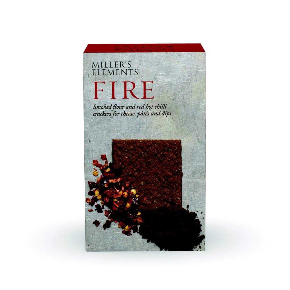 Artisan Biscuits Miller's Elements Fire Crackers, 100 g