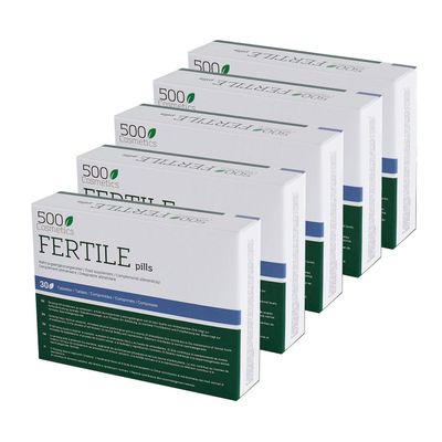 500Cosmetics Fertile - Natural Complement to Increase Fertility, Quality and Volume of Sperm - Made in The EU - 30 Tablets. (5)