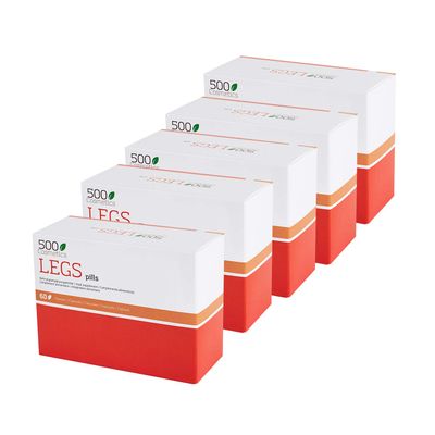 500Cosmetics Legs - Natural Capsules to Prevent and Eliminate Varicose Veins - Improves Blood Circulation and Reduce Swelling - with Horse Chestnut - Made in The EU. (5)