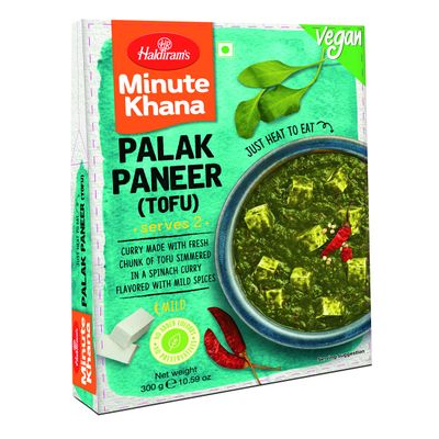 Haldiram's Palak Paneer 300 GMS (Vegan / Tofu)