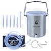 TopQuaFocus Enemas Kit for Colon Cleaning, Stainless Steel Enema Bucket Reusable Colon Cleansing 2Quart Capacity, BPA & Phthalates Free view 1