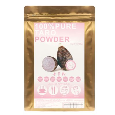 Plant Gift 100% Pure Taro Flour  Natural Taro Powder, Great Flavor for Drinks, Smoothie, Yogurt, Baking, Cookies, Cakes and Beverages, Non-GMO Powder, No Filler, No additives 100G/3.25oz