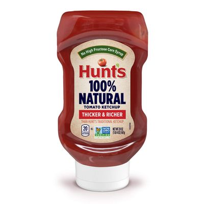 Hunt's 100% Natural Thicker & Richer Tomato Ketchup 567g (Pack of 2)
