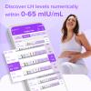 Premom Semi-Quantitative Ovulation Test Strips, Ovulation Predictor Kit with Smart Digital Ovulation Reader APP, Numerical Ovulation Tests, 20 LH Tests view 4