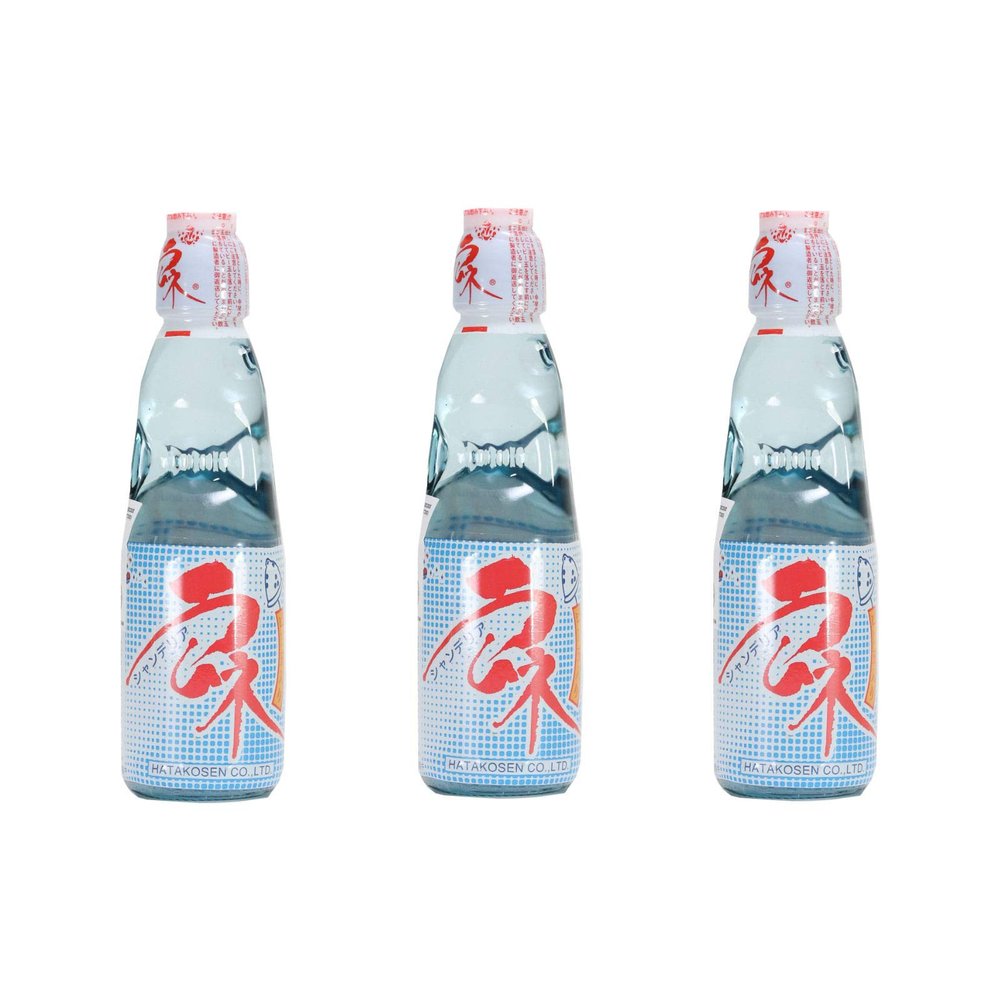 Hatakosen Ramune Original, 200 ml (3 Bottles)
