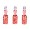 Hatakosen Ramune Strawberry, 200 ml (3 Bottles) view 1