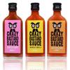 Crazy Bastard Sauce - Sample Set of 3 Hot Chili Sauces - Chipotle & Pineapple, Habanero & Tomatillo, and Ghost Pepper & Mango (3 x 100ml) view 1