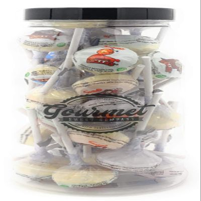 Double Lollies Retro Sweet Shop Jar by The Gourmet Sweet Company