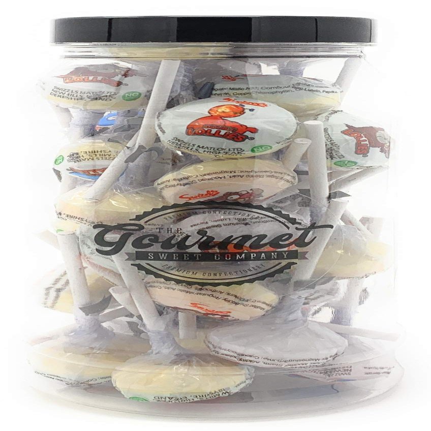 Double Lollies Retro Sweet Shop Jar by The Gourmet Sweet Company