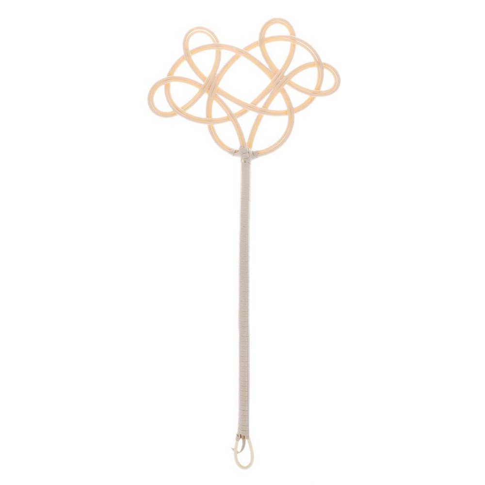 ruiruiNIE Household Cleaning Traditional Racket Woven Imitation Rattan Clean Duster Carpet Rug Beater Durable Handmade
