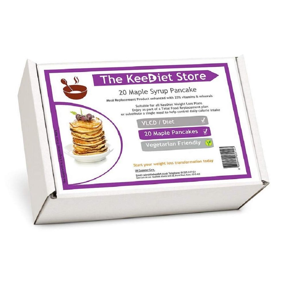 20 Maple Syrup Pancake Meal Replacement VLCD Diet Meals by KeeDiet