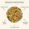 VAHDAM, Turmeric Ashwagandha Herbal Tea Loose Leaf 100g (50+ Cups) Caffeine Free | With Black Pepper, Lemongrass & Licorice | Whole Loose Leaf Tea | Vacuum Sealed Pack view 2