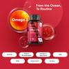 Antarctic Krill Oil Capsules - 1200mg - 3 Months Supply - 180 Red Krill Oil Softgels - Omega 3 Fatty Acids Supplements - Providing Astaxanthin, Marine Phospholipids, EPA, DHA & Choline view 2