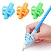 DMFLY Pencil Grip, Pencil Grips for Kids Handwriting, Children Pen Writing Aid Set for Preschoolers, Hollow Ventilation Design, 3 Pack view 1