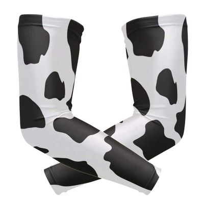 MONTOJ Cow Spots Print Sun Guard Sleeves Cover Up Arm Cooling Sleeve
