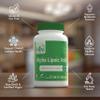 Alpha Lipoic Acid (ALA) 600mg Vegecaps | Vegan Certified | Non GMO and Hypoallergenic | Universal Antioxidant | Supports Healthy Glucose Metabolism | by Health Thru Nutrition (Pack of 60) view 3