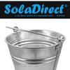 15L Pail Heavy Duty Galvanised Steel Metal Bucket Water Coal Fire Greenhouse view 2