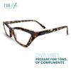 2SeeLife Premium Cat Eye Reading Glasses for Women Narrow-Medium Fit, Sturdy Frame, Spring Hinges, Stylish Funky Readers, Brown Tortoise, +1.50 view 4
