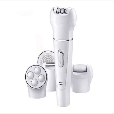 5 in 1 ABS Waterproof Women's Wet and Dry Cordless Epilator Cordless Portable Bikini Trimmer Hair Removal Shaver
