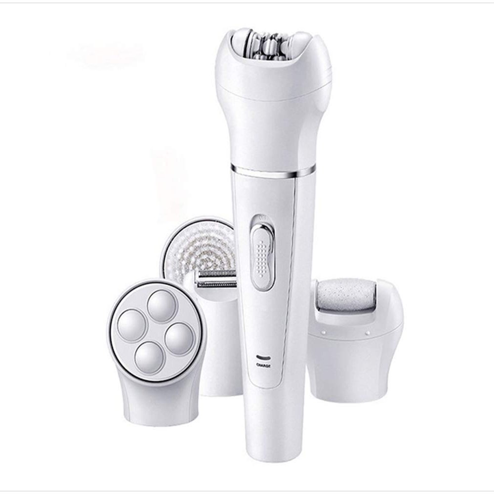 5 in 1 ABS Waterproof Women's Wet and Dry Cordless Epilator Cordless Portable Bikini Trimmer Hair Removal Shaver