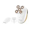 Women's Hair Remover Shaver, Mini Portable Flawless USB Charging Five Head Floating Epilator Razor for Body Armpit, Face, Lips, Bikini with 5 Floating Head Fast USB Recharge Shavers (Gold) view 1