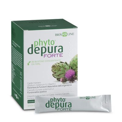 Bios Line Phytodepura Forte Concentrato Integratore Alimentare, 30 Bustine