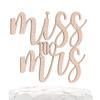 NANASUKO Bachelorette Party Cake Topper - Miss to Mrs - Double Sided Rose Gold Glitter - Premium quality Made in USA - Rose Gold Glitter view 1