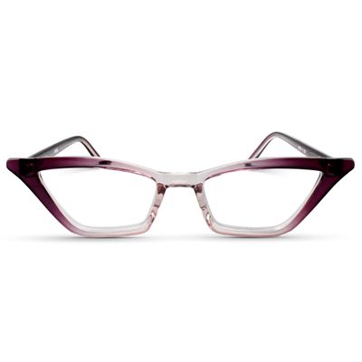 2SeeLife Premium Cat Eye Reading Glasses for Women Narrow-Medium Fit, Sturdy Frame, Spring Hinges, Stylish Funky Readers, Purple, +2.75