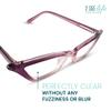 2SeeLife Premium Cat Eye Reading Glasses for Women Narrow-Medium Fit, Sturdy Frame, Spring Hinges, Stylish Funky Readers, Purple, +2.75 view 2