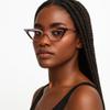 2SeeLife Premium Cat Eye Reading Glasses for Women Narrow-Medium Fit, Sturdy Frame, Spring Hinges, Stylish Funky Readers, Purple, +2.75 view 3