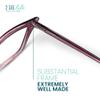 2SeeLife Premium Cat Eye Reading Glasses for Women Narrow-Medium Fit, Sturdy Frame, Spring Hinges, Stylish Funky Readers, Purple, +2.75 view 4