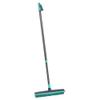 JVL Indoor Extendable Rubber Bristle Brush Broom with Squeegee view 1