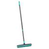 JVL Indoor Extendable Rubber Bristle Brush Broom with Squeegee view 2