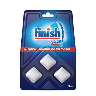 Finish Machine Care Tabs, Dishwasher Cleaner, Machine Cleaner Against Dirt and Grease Residues, (1 x 3 Pieces)