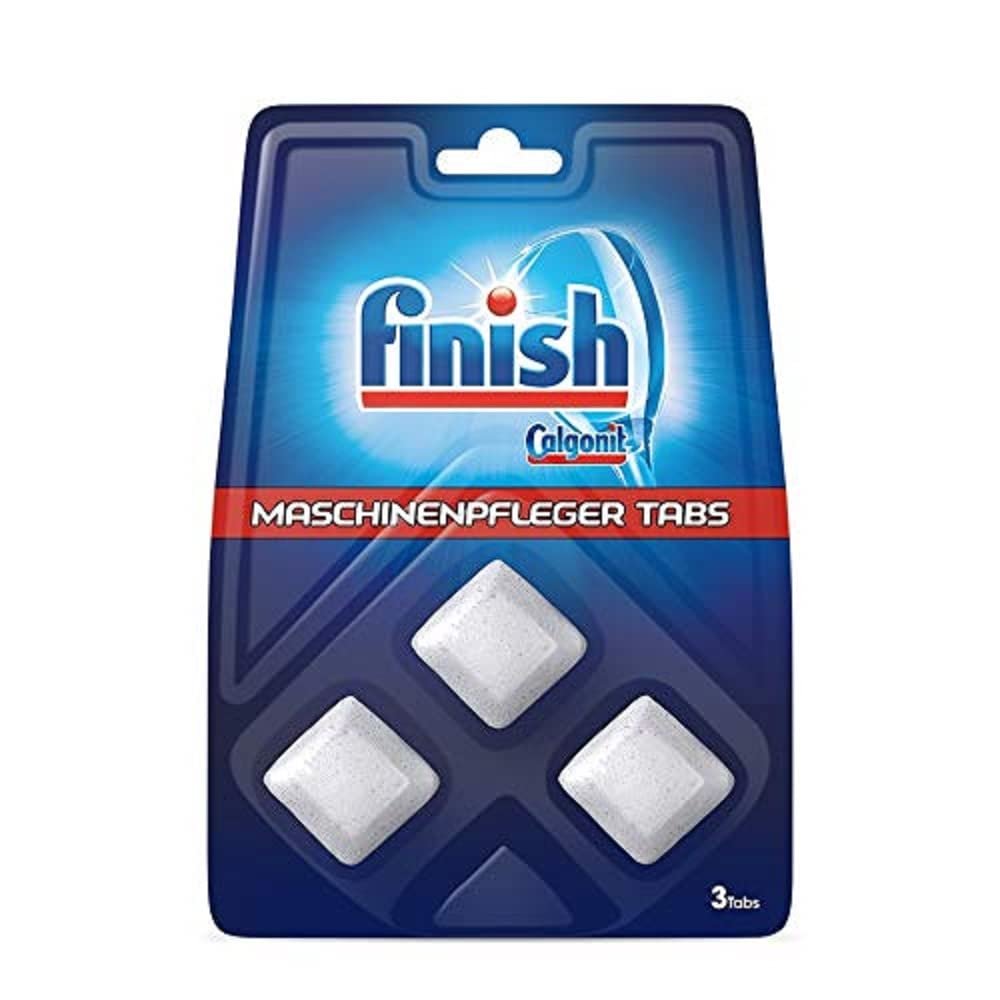 Finish Machine Care Tabs, Dishwasher Cleaner, Machine Cleaner Against Dirt and Grease Residues, (1 x 3 Pieces)