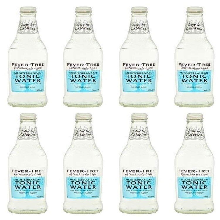 Fever Tree Refreshingly Light Mediterranean Tonic Water 500 ml (Pack of 8)