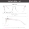 Ashilun Anti Blue Light Glasses Computer Glasses Blue Light Blocking Glasses Gaming Eyeglasses Reduce Eye Strain for Women Men (Transparent) view 4