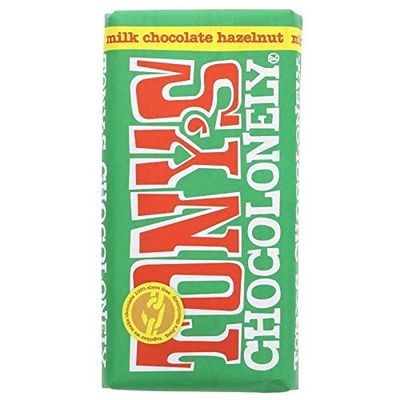TONY's CHOCOLONELY | Milk Chocolate Hazelnut | 8 x 180g (UK)