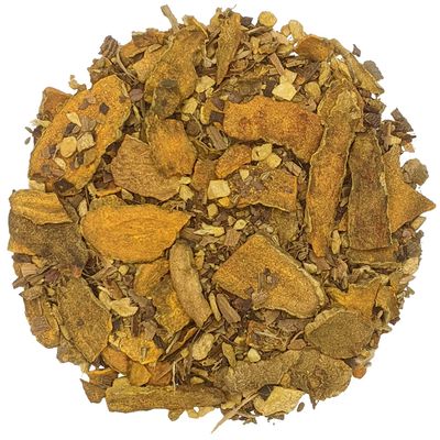 Simpli-Special Turmeric Spiced Herbal Loose Leaf Tea Blend | Caffeine-Free Wellness Tisane | Warming Ginger Root and Sweet Aniseed | 500g in Resealable Pouch