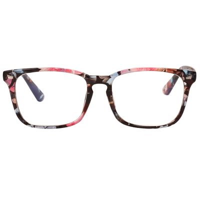Ashilun Anti Blue Light Glasses Computer Glasses Blue Light Blocking Glasses Gaming Eyeglasses Reduce Eye Strain for Women Men (Blue Flowers)