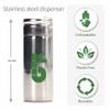 Bambaw Vegan Eco Floss and Stainless Steel Dental Floss Dispenser, Non Plastic Dental Floss, Tooth Floss, Natural Dental Tape, 1x50 Meter Refill view 2