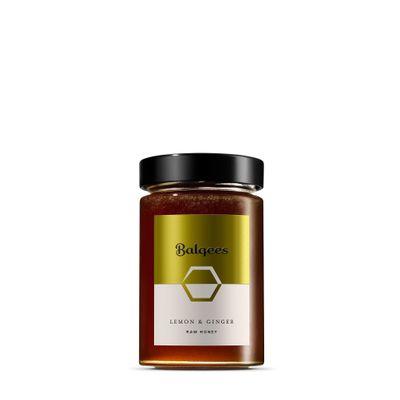 Balqees Raw Honey Fusion Honey (250g, Lemon & Ginger)