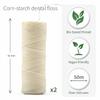 Bambaw Dental Floss | Mint Green Floss | Candelilla Wax | Zero Waste Dental Floss | Refillable Box (Vegan Floss - 2 Refills) view 2