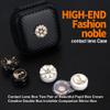 Contact Lens Box Crown Cute Contact Lens Travel Case Contact Lens Case Container Holder Storage Box Portable Contact Lens Travel Kits Cute Mini (Black) view 2