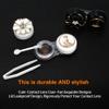 Contact Lens Box Crown Cute Contact Lens Travel Case Contact Lens Case Container Holder Storage Box Portable Contact Lens Travel Kits Cute Mini (Black) view 3