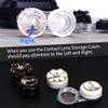 Contact Lens Box Crown Cute Contact Lens Travel Case Contact Lens Case Container Holder Storage Box Portable Contact Lens Travel Kits Cute Mini (Black) view 4